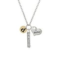 thumbnail image 2 of Delight Jewelry Goldtone Disc 1/2'' Initial - d - Always My Mother Bar Zoe Necklace, 2 of 4