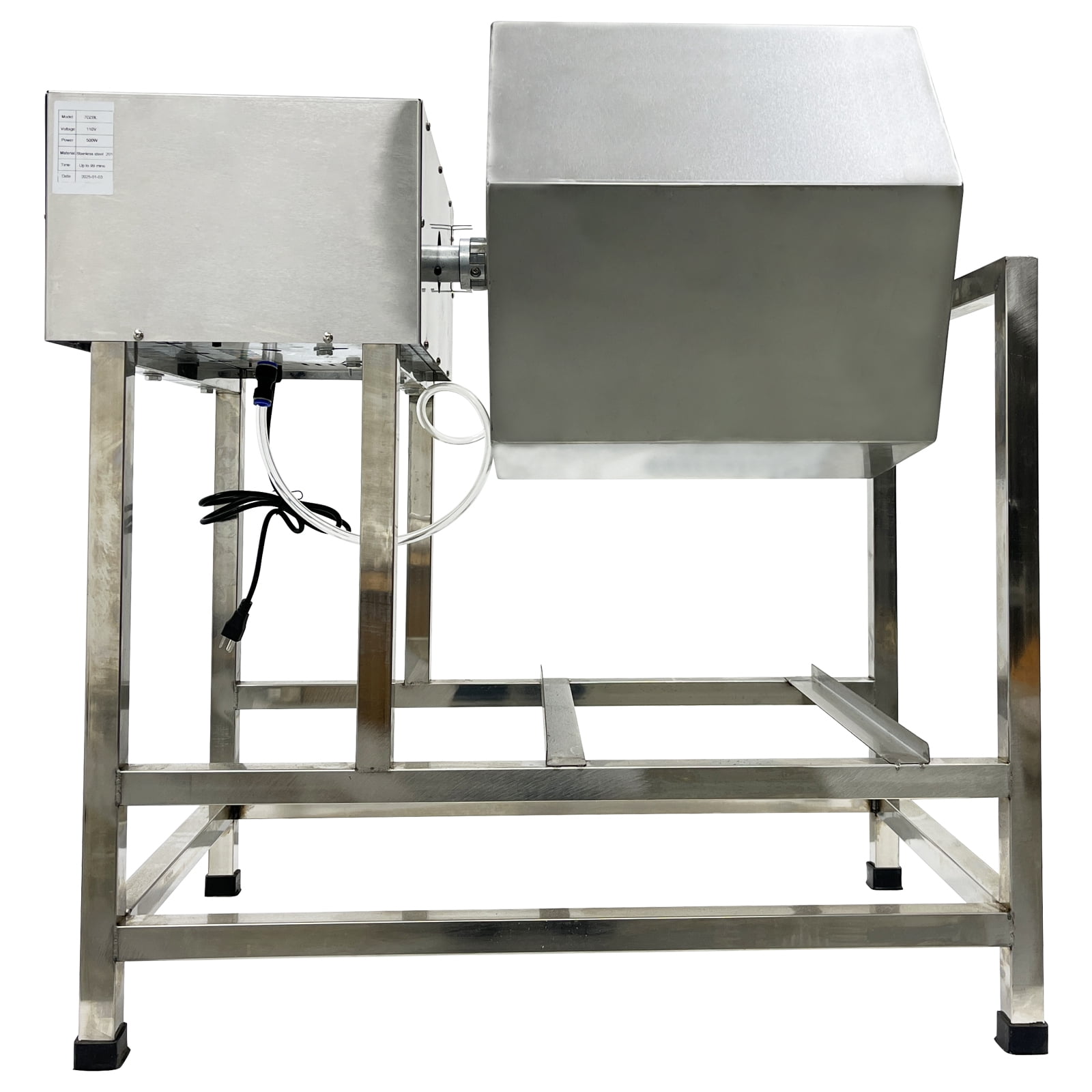 80L Meat Tumbler Marinator Machine Vacuum Pump Hexagonal Barrel Commercial Automatic 110V