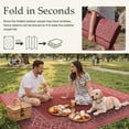 thumbnail image 3 of DEORAB 6'x9' Outdoor Rugs Waterproof Patio Reversible Plastic Carpet Camping Outside Mat,Red & Grey, 3 of 9