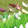 thumbnail image 4 of Adornos de palo de animales de simulación de jardín, césped de hadas, estacas de jardín al aire libre, decoración de Color al azar 50 Piezas Noticed HA6414-00B, 4 of 6
