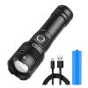 Linterna impermeable para acampar luz de Flash con función de memoria Kuymtek táctica linterna tipo C