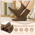 thumbnail image 3 of Bocaoying 12 Pairs Cute Ruffle Socks for Women, Lettuces Edge Crew Socks, Soft Cotton Frilly Socks, Cottagecore Coquette Girly Socks for Boots, Casual Daily Wear, 5-9.5, 3 of 7