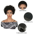 thumbnail image 6 of Unique Bargains Lace Front Wigs Heat Resistant Short Curly Wigs Black, 6 of 8
