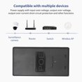 thumbnail image 3 of 15V 0.8A 24W Desktop POE Power Injector Ethernet Adapter Surveillance CCTV, 3 of 8