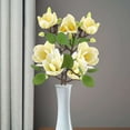 thumbnail image 3 of Spencer 2pcs Artificial Magnolia Silk Fake Flowers 25.6" Faux Flowers Plants for Home kitchen Wedding Festivals Decorations (Green), 3 of 11
