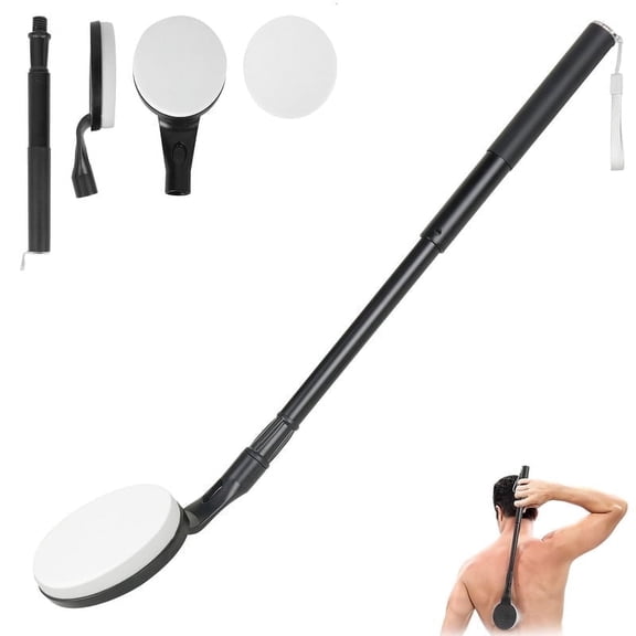 BTideas Lotion Applicator for Back, 25.7" Adjustable Back Lotion Applicator, Sponges for Shower