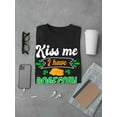 thumbnail image 3 of Kiss Me I Have Dogecoin T-Shirt Men -Image by Shutterstock, Male Large, 3 of 4