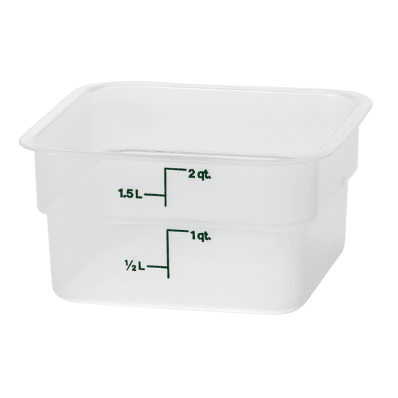 Cambro Translucent 2QT Square Food Container 2SFSPP190