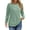Bean Green, variant on Women Plus Size Tops Pleated Crewneck Long Sleeve Shirts Dressy Casual Blouses Fall Tunic Tops