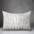 thumbnail image 3 of Creative Products Welcome on White 14x20 Indoor / Outdoor Pillow, 3 of 3