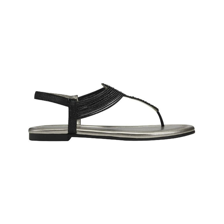 Bandolino Womens Kayte Glitter Jeweled Thong Sandals Walmart