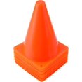 thumbnail image 3 of 10 Pack Traffic Cone, Plastic Soccer Training Cones For Outdoor Activity & Festive Events, Orange, 3 of 4
