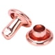 thumbnail image 3 of 100 Uds remaches de doble tapa remaches de hierro redondos de oro rosa para bolsos bolsos zapatos cinturones artesanía de cuero DIY, 3 of 14