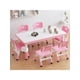 thumbnail image 1 of Para niños mesa y 6 sillas set almacenamiento box ajustable altura niños pequeños mesa y chair set ages 2-10 superficie grafiti non-slip legs children's activity mesa daycare classroom..., 1 of 7