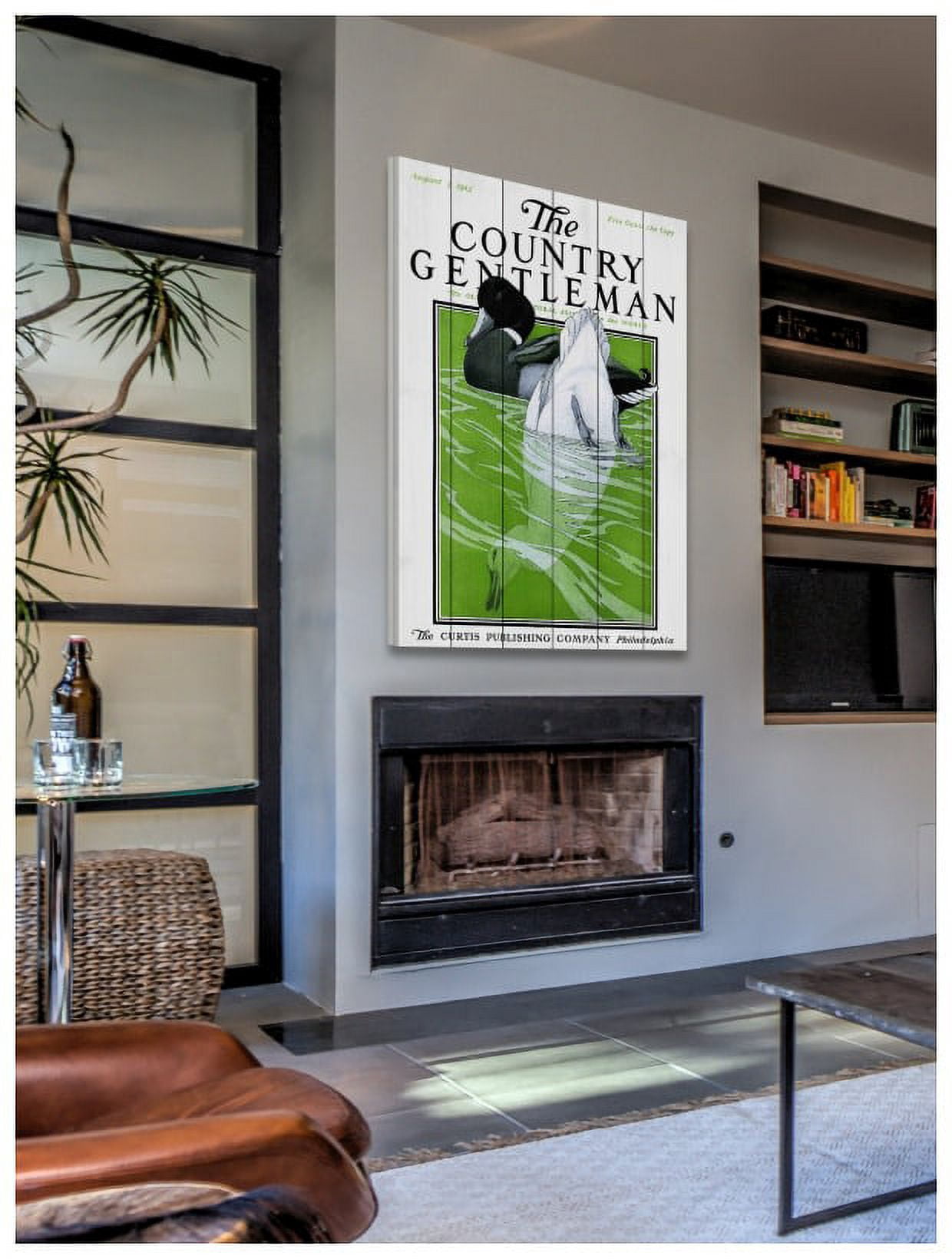 Marmont Hill "CG Ducks" Painting Print on White Wood