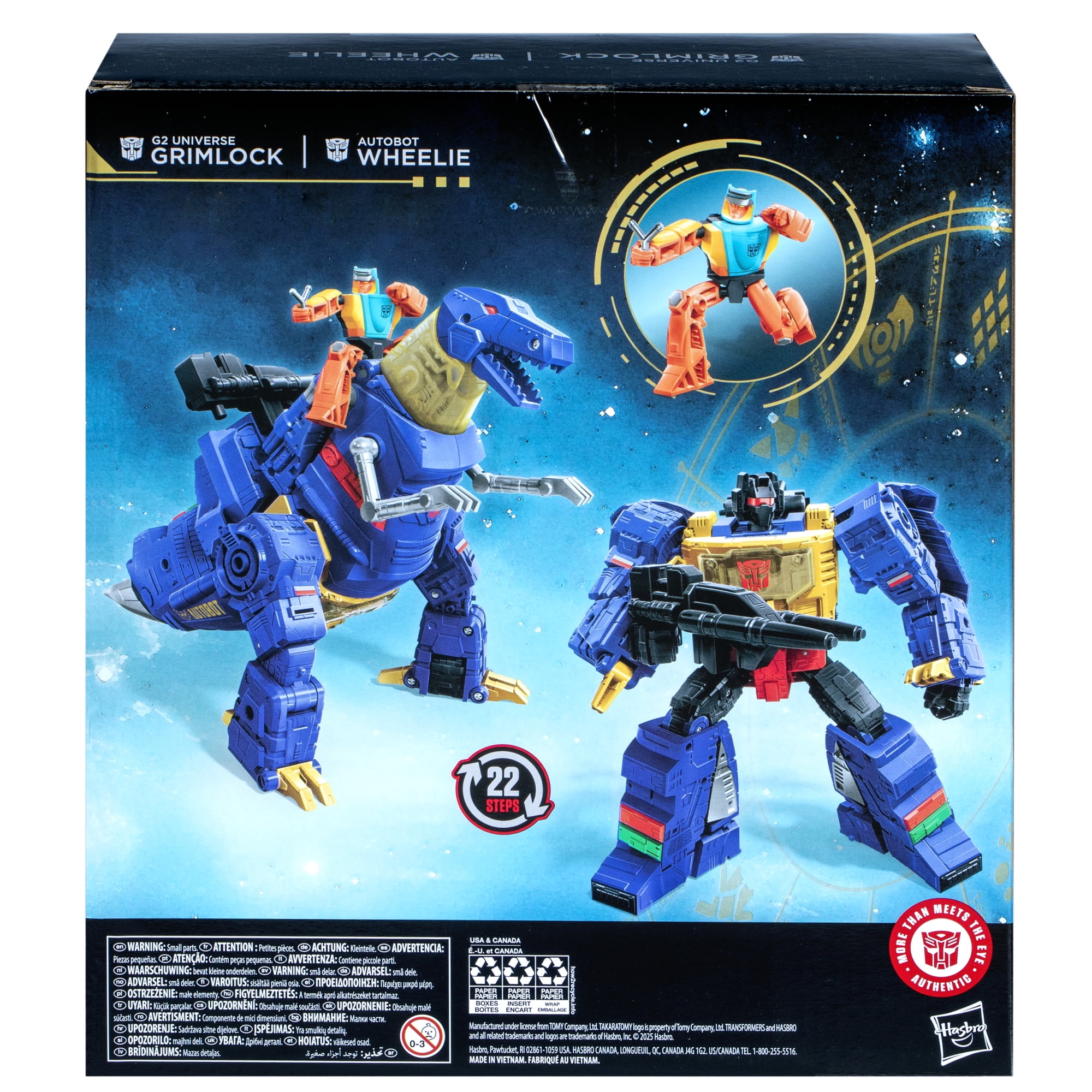 Transformers Age of the Primes Leader Class G2 Universe Grimlock 7.5” Action Figure, 8+