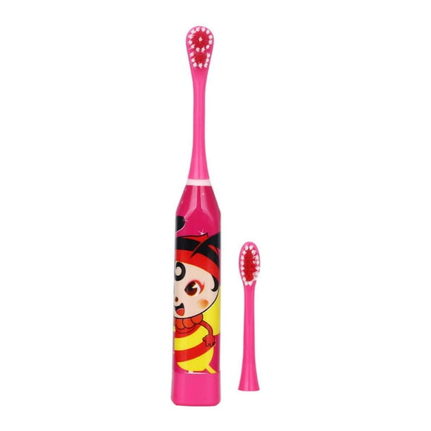 Eléctrico Cepillo de dientes eléctrico automático para niños Cepillo de dientes impermeable ultrasónico (Rojo) Tmvgtek Para estrenar
