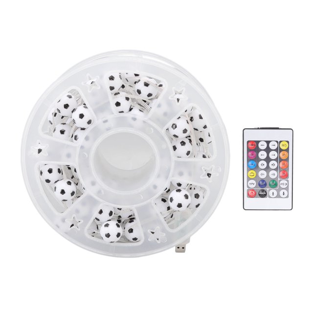 Guirnalda de luces de fútbol alimentada por USB, aplicación con Control remoto por voz, lámpara decorativa RGB para dormitorio, telón de fondo de TV, 32,8 pies