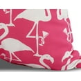 thumbnail image 2 of Simply Daisy, 18" x 18" Flamingo Heart Martini , Animal Print Outdoor Pillow, Pink, 2 of 2