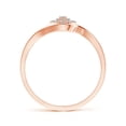 thumbnail image 2 of ANGARA Natural Round Halo Diamond Cluster Promise Ring in 14K Rose Gold for Women (Size-1.2mm| Color-K| Clarity-I3) | April Birthstone, Anniversary, Jewelry Gift for Women | Natural Diamond Ring, 2 of 8