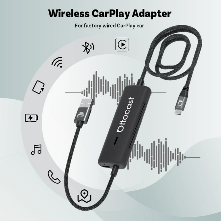 OTTOCAST Mirror Touch Bi Mirroring Wireless CarPlay Android Dual