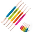 thumbnail image 4 of BUYISI Crochet Hooks Silicone Handle Double Head Aluminum Tpr Crochet Hook Set Weave Knitting Crochet Tools Home Sewing Tools Set 5Pcs/Set, 4 of 4