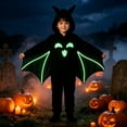 thumbnail image 5 of THHEIC Bat Jumpsuit with Detachable Hood for Boys Girls, Detachable Bat Hood and Bat Wing Detailing, Festive Dress Up Party Outfit, 5 of 6