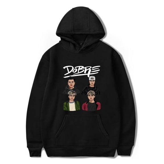 Dobre Brothers Merch Hoodie Boys Girls Fashion Hooded Sweatshirt Unisex Trend Pullover With Kangaroo Pocket