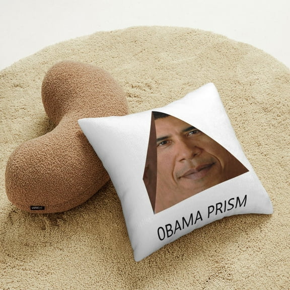 Obama Funny Face Throw Pillow Covers 18"X18" Funny Meme Pillows Home Decor Pillowcase Bedroom Living Room Dormitory College Cushion Cover for Couch Sofa Bed