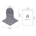 thumbnail image 3 of Balaclava Windproof Sun Protection Hood Cycling Hunting Hiking Scarf Face Guard Gray, 3 of 8