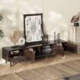 thumbnail image 3 of 78 " Mid Century Modern TV Stand for 65+ Inch TVs, TV Console with Storage Cabinets for Living Room, Entertainment Center Storage, 3 of 9