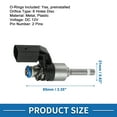 thumbnail image 3 of Inyectores de combustible Unique Bargains No.03C906036M para VW Golf 07-12 1.4 TSI Negro 4 Pcs, 3 of 6