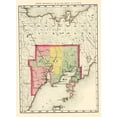 thumbnail image 2 of Walling 11x14 White Modern Wood Framed Museum Art Print Titled - Delta Michigan - Walling 1873, 2 of 4