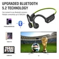 thumbnail image 4 of Generic Bone Conduction Headphones with Noise-Canceling MIC, Bluetooth Waterproof Sport Headphones, Open Ear Stereo Headphones up to 10H Playtime, Wireless Headset for Running and Workout (Red), 4 of 9