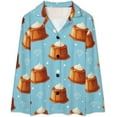 thumbnail image 4 of Top-kevin Cute Ghost Cherry Women's Long-Sleeve Shirt And Full-Length Bottom Pajama Set, 4 of 12