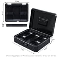 thumbnail image 4 of Caja KYODOLED de metal con cerradura de combinación de 30 x 24 x 9 cm, color negro, 4 of 8