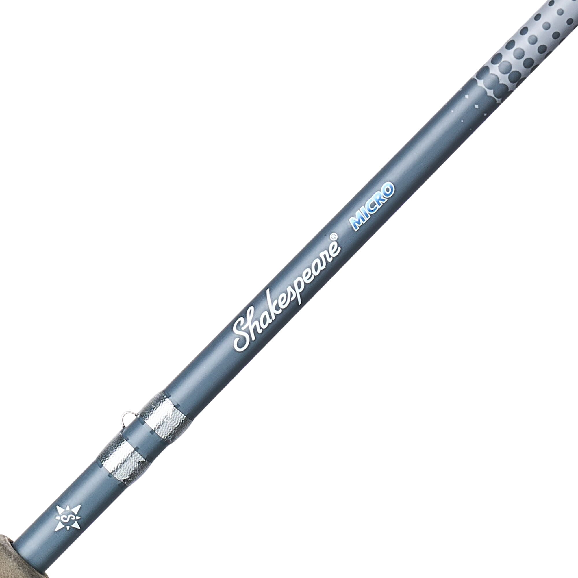 Shakespeare Micro Spinning Combo, 12' 2-Piece Light Fishing Rod, 25-Size Reel