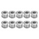 thumbnail image 1 of Uxcell 10pcs Tornillos de anillo de cadena individuales M8 de aleación de aluminio para bicicleta, plata, 1 of 7