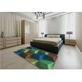 thumbnail image 4 of Ahgly Company Indoor Round Patterned Gunmetal Green Area Rugs, 7' Round, 4 of 6