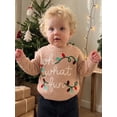 thumbnail image 3 of Cjfdfy Toddler Baby Boy Girl Christmas Sweater Gingerbread Christmas Lights Embroidery Long Sleeve Knitted Tops Kids Cute My Christmas Fall Winter Outfit 6M-4Y, 3 of 9