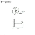 thumbnail image 4 of Brusque Robe Hook in Brushed Gold, 4 of 4