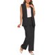 thumbnail image 4 of INSPIRAR CHIC Conjunto de 2 Piezas para Mujeres, Outfits Casuales, Blazer Sin Mangas y Pantalones Anchos Elegantes, Talla L Negro, 4 of 6