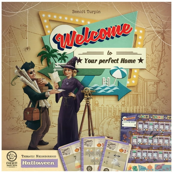 Welcome To... Halloween - Thematic Neighborhood Expansion - Ages 10 , 1-50 Players, 25 Min
