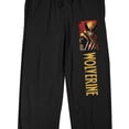 thumbnail image 6 of Marvel Universe Publishing Art Archive Wolverine Men's Black Sleep Pajama Pants-XXL, 6 of 7