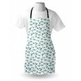 thumbnail image 3 of Koi Fish Apron Cute Regular Different Sized Japanese Koi Fish Patterns Ocean Marine Underwater Theme, Unisex Kitchen Bib Apron with Adjustable Neck for Cooking Baking Gardening, Teal, by Ambesonne, 3 of 3