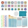 thumbnail image 1 of 53pcs Mandala Dotting Tools Set Mandala Art art convenient drafting supply Drafting Art Supplies For Painting Rocks, 1 of 8