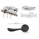 thumbnail image 3 of Space Aluminum Door Lock Set KeyedLocking Door Handle Lever Hardware Accessory for Indoor Door, 3 of 4