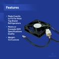 thumbnail image 4 of EvertechPRO WR60X10358 Fan Condenser Dc Replacement for GE Refrigerator WR60X10339, 4 of 6
