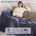 thumbnail image 5 of Electric Blanket Full Size Heated Blanket 72''X84'', Purple Heating Blanket Ultra Warm Flannel Electric Heating Blanket with 5 Heat Settings & 10 Hours Auto-Off, Ideal for Grandma Gifts(Lavender), 5 of 6