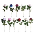 thumbnail image 3 of Guardoinrt Fake Rose Bouquet Exquisite Wedding Festival Indoor Decorations Simulation Flower Decoration Props Scene Layout Prop Rose red, 3 of 6